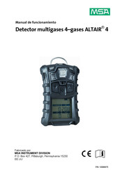 MSA ALTAIR 4 Manual De Funcionamiento