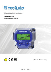 Tecfluid CIP Serie Manual De Instrucciones