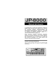 Roland JP-8000 Manual Del Usuario