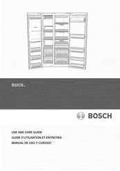 Bosch B22CS Serie Manual De Uso Y Cuidado