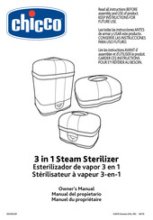 Chicco 3 in 1 Steam Sterilizer Manual Del Propietário