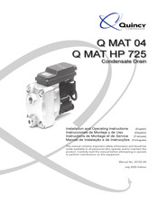 Quincy Compressor Q MAT HP 725 Instrucciones De Montaje