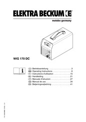 Elektra Beckum WIG 170 DC Manual De Uso