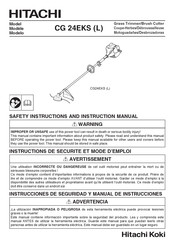 Hitachi Koki CG 24EKSL Instrucciones De Seguridad Y Manual De Instrucciones