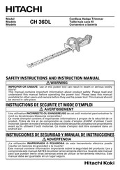 Hitachi CH 36DL Manual De Instrucciones