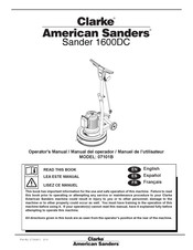 Clarke American Sanders 07101B Manual Del Operador