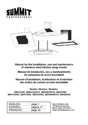 Summit Professional SEH4748C Manual De Instalación, Uso Y Mantenimiento