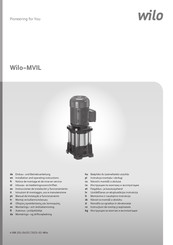 Wilo MVIL 108 Instrucciones De Instalación Y Funcionamiento