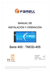 FARELL TMOD-405 Manual De Instalación Y Operación