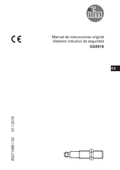 IFM GG851S Manual De Instrucciones Original