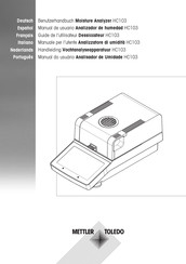 Mettler Toledo HC103 Manual De Usuario