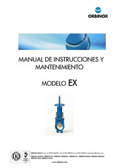 Orbinox EX Manual De Instrucciones Y Mantenimiento