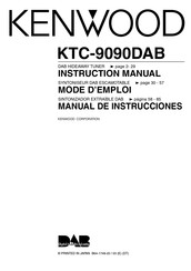 Kenwood KTC-9090DAB Manual De Instrucciones