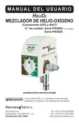 Precision Medical HeliO2 PM5400 Serie Manual Del Usuario