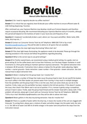 Breville Barista Manual Del Usuario
