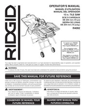Ridgid R4092 Manual Del Operador