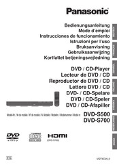 Panasonic DVD-S500 Instrucciones De Funcionamiento