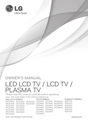 LG 42LD420 Manual Del Proprietário
