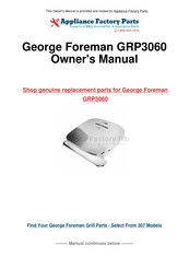 George Foreman GRP3060 Guia De Inicio Rapido