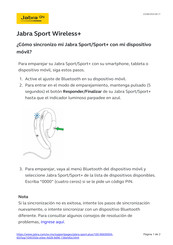 Jabra SPORT Wireless+ Quick Start Guide