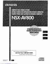 Aiwa NSX-AV800 Manual De Instrucciones
