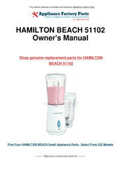 Hamilton Beach 51101 Manual De Usuario