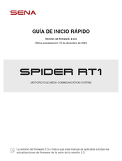 Sena SPIDER RT1 Guia De Inicio Rapido