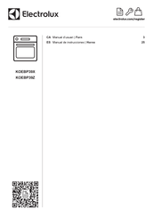 Electrolux KOEBP39X Manual De Instrucciones