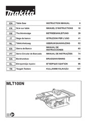 Makita MLT100N Manual De Instrucciones