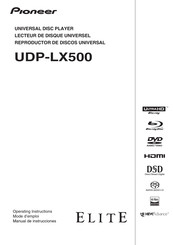 Pioneer UDP-LX500 Manual De Instrucciones