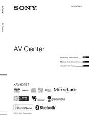 Sony XAV-601BT Manual De Instrucciones