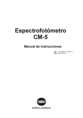 Konica Minolta CM-5 Manual De Instrucciones