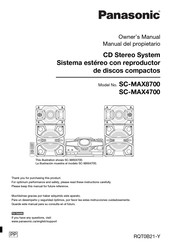 Panasonic SC-MAX4700 Manual Del Propietário