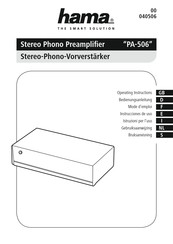 Hama PA-506 Instrucciones De Uso