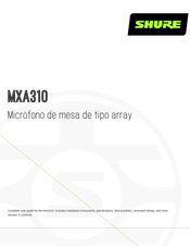 Shure MXA310 Manual Del Propietário