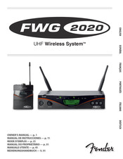 Fender FWG 2020 Manual De Instrucciones