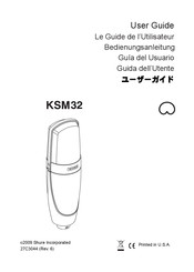 Shure KSM32 Instrucciones De Uso