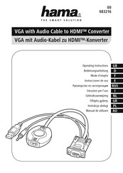 Hama 00083216 Instrucciones De Uso