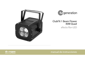 thomann Fun Generation ClubFX-1 Beam Flower 40W Quad Manual De Instrucciones