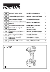 Makita DTD154 Manual De Instrucciones