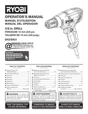 Ryobi D431 Manual Del Operador