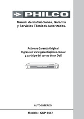 Philco CSP-5057 Manual De Instrucciones