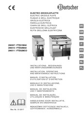 Bartscher FTE91MA0 Manual De Instalación, Uso Y Mantenimiento