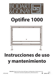 Bodart&Gonay Optifire 1000 Instrucciones De Uso Y Mantenimiento