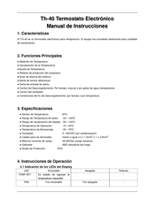 AireControl Th--40 Manual De Instrucciones