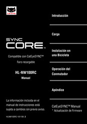 Cateye SYNC CORE HL-NW100RC Manual De Instrucciones