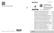 Sony ILCE-7S Manual De Instrucciones