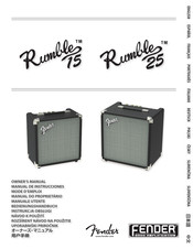 Fender Rumble 25 Manual De Instrucciones