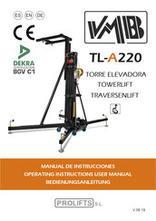 PRO LIFTS VMB TL-A220 Manual De Instrucciones