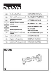 Makita TM30DSMJX5 Manual De Instrucciones